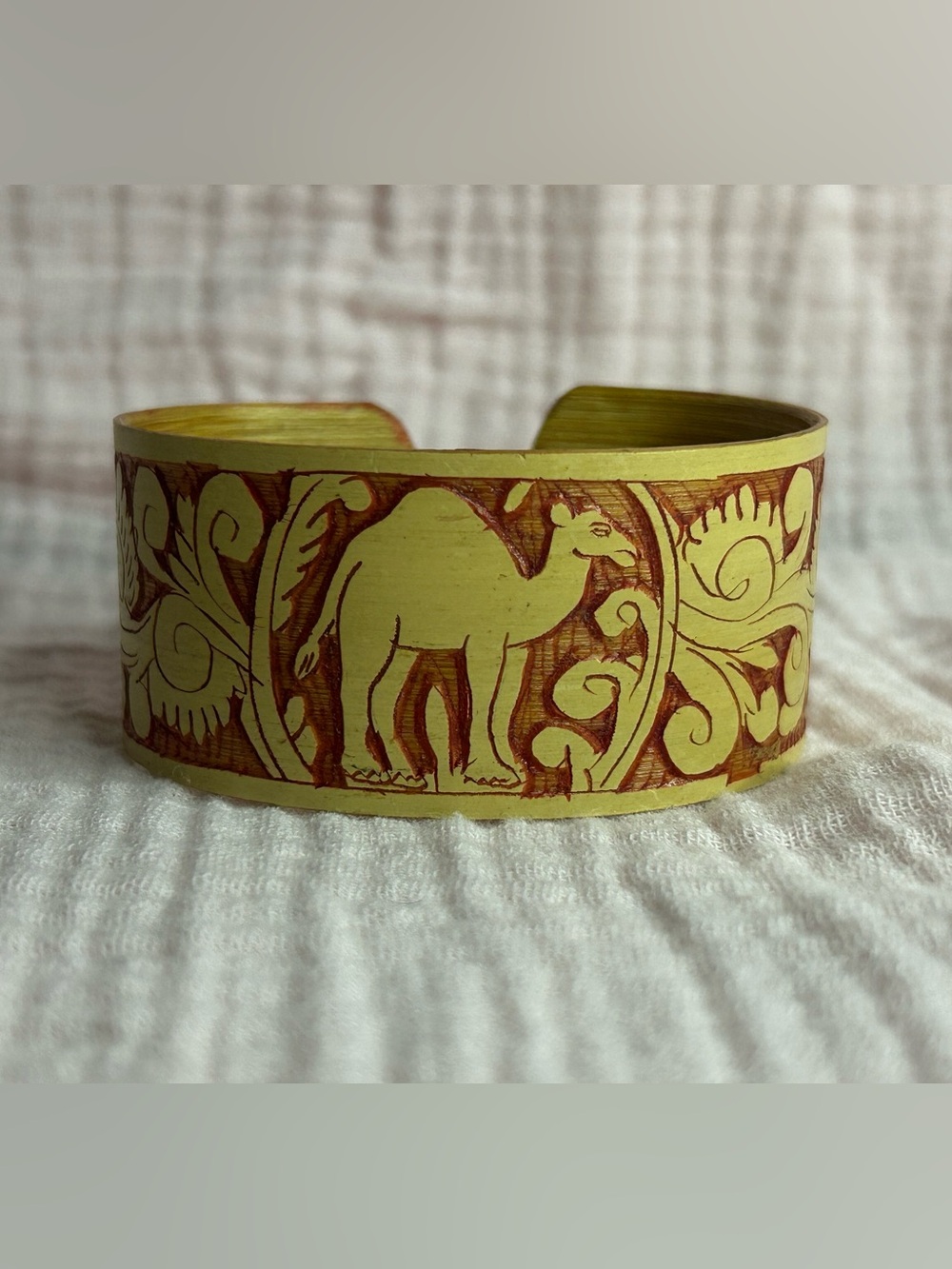 Camel Motif Cuff Bracelet